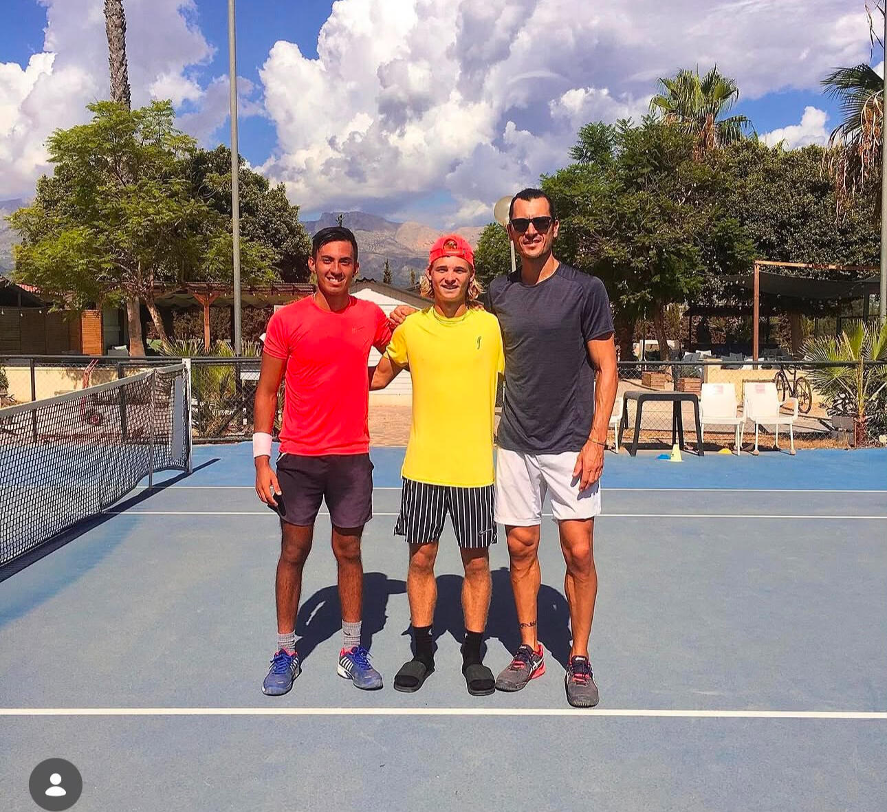 Hitting Partner - Kevin Edengren - Former 15 Junior World - Coach , Pedro rico - Ex Casper´s Rud Coach
